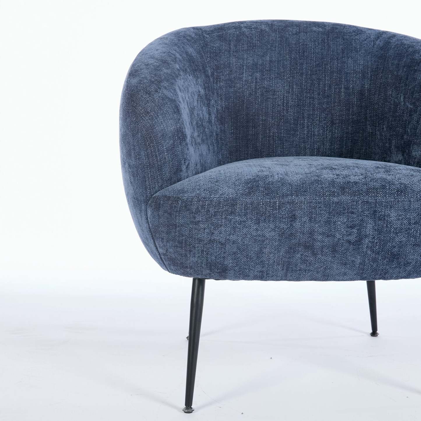 Fauteuil d'appoint en tissu bouclé Nova 28.7 - Bleu | Fauteuil d'appoint Nova de 28,7 po en tissu bouclé - bleu