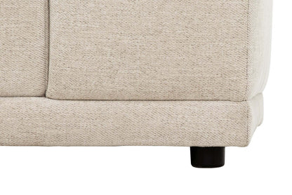 Sofa sectionnel modulaire Oaklyn Kort & Co. 4 pièces en tissu avec pouf et coussins de siège capitonnés - beige