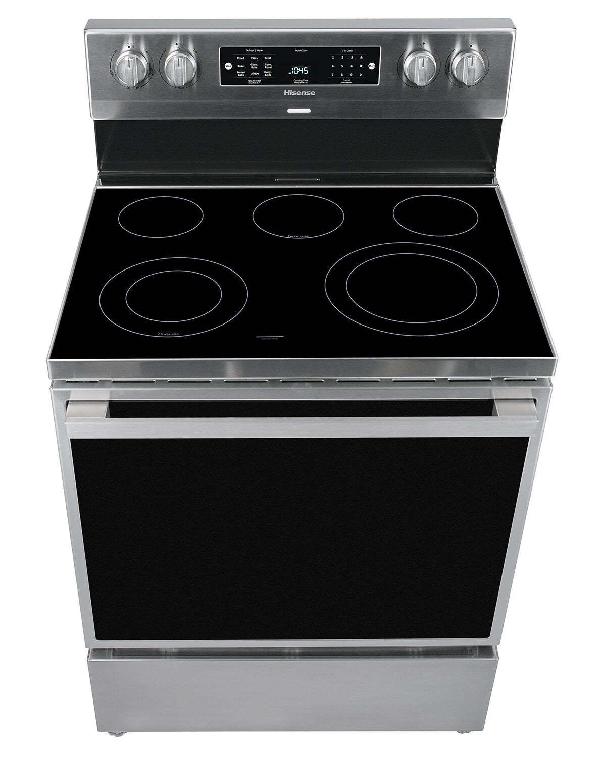 Cuisinière électrique Hisense de 5,8 pi³ avec friture à air et convection européenne - acier inoxydable - HBE3501C… | Hisense 5,8 Cu. Fort. Cuisinière électrique avec friture à air et convection européenne - Acier inoxydable - HBE3501C…