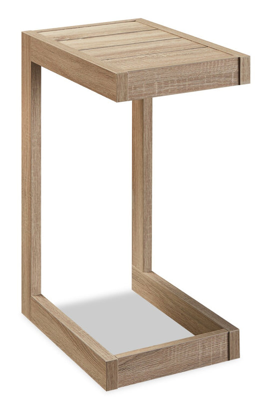 Orrie 11.75 C-Shaped Chairside Table - Taupe|Table de fauteuil Orrie de 11,75 po en forme de C - taupe