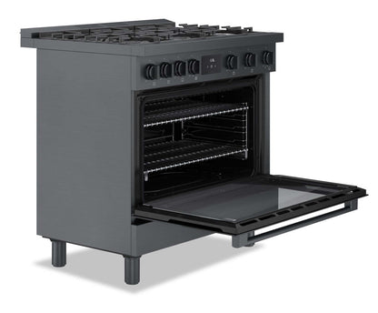 Cuisinière à gaz amovible Bosch de série 800 de 3,4 pi3 de style industriel - HGS8645UC | HGS8645U