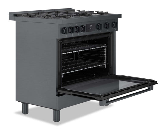 Cuisinière à gaz amovible Bosch de série 800 de 3,4 pi3 de style industriel - HGS8645UC | HGS8645U