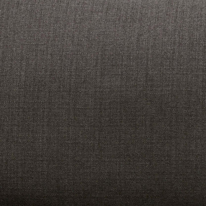 Fauteuil Gena de Cindy Crawford Home de 38,5 po en tissu d’apparence lin avec coussin de dossier amovible - gris anthracite