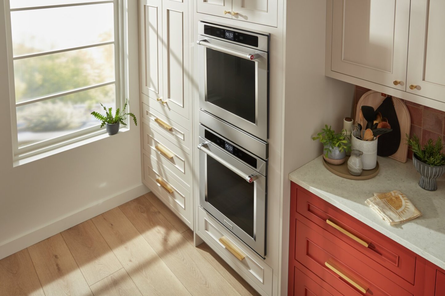 Four mural double KitchenAid de 5,2 pi3 avec convection véritable - KODC504PPS | KODC504S