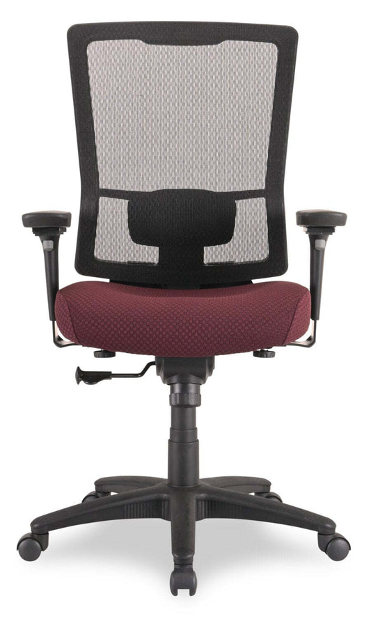 Tempur-Pedic Remy 26,8” Office Chair - Burgundy with Mesh Back | Chaise de bureau Remy de Tempur-Pedic de 26,8 po - bourgogne avec dossier en maille