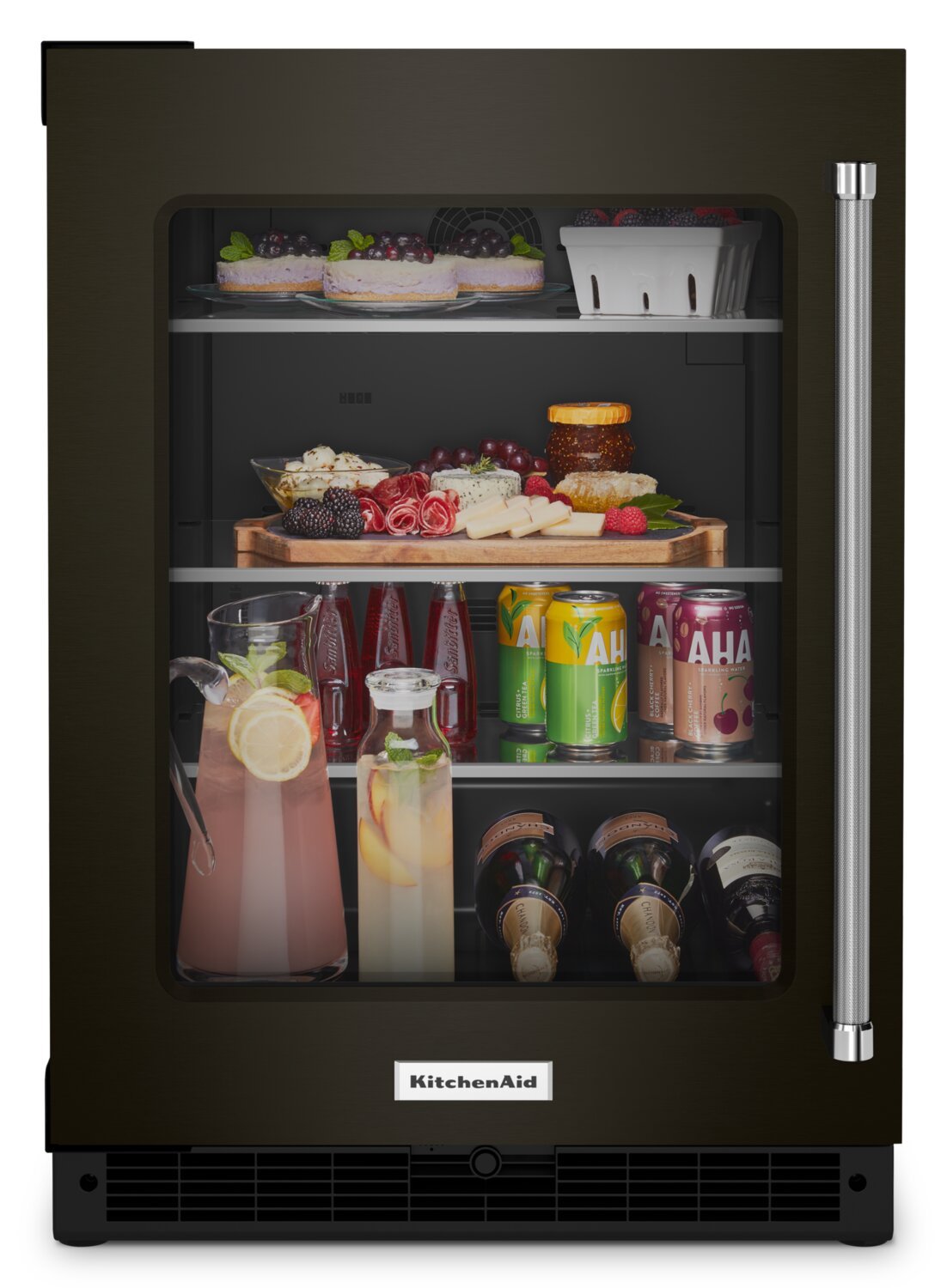 Réfrigérateur KitchenAid de 5,2 pi³ et de 24 po sous le comptoir - acier inoxydable noir avec finition P…