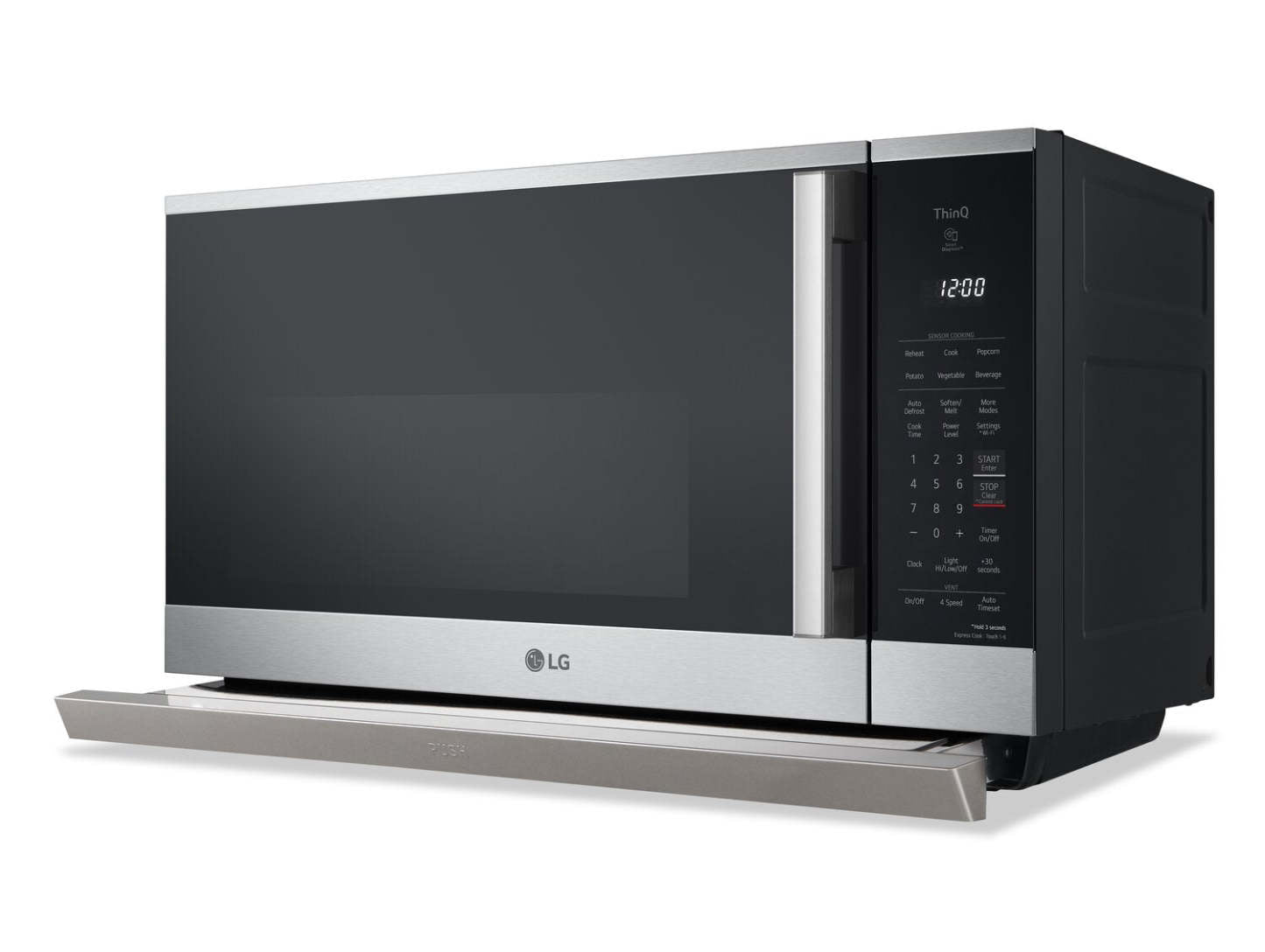 LG 2,1 Cu. Fort. Micro-ondes intelligent à cuisinière avec EasyClean® - MVEL2125X | Quatre à micro-ondes à hotte intégrée intelligente LG de 2,1 pi3 avec EasyCleanMD - MVEL2125X