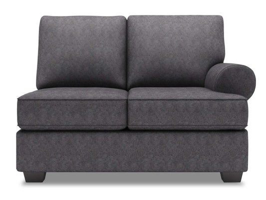 Sofa Lab Roll RAF Loveseat - Charbon de luxe | Causeuse de droite Roll de la collection Sofa Lab - Charbon de luxe | RO222993