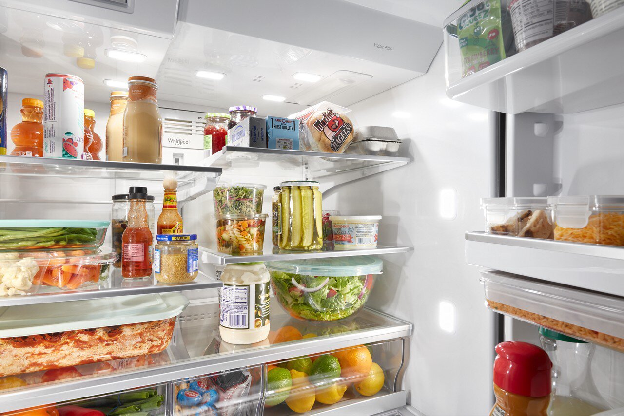 Réfrigérateur Whirlpool de 36 po et de 26 pi³ à portes françaises - acier inoxydable résistant aux empreintes digitales - WRMF7736…