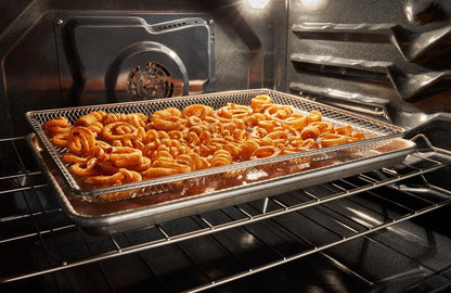 Cuisinière électrique Whirlpool de 5,3 pi3 avec friture à air sans préchauffage - noire - YWFES5030RB | Bain à remous 5,3 Cu. Fort. Cuisinière électrique sans préchauffage pour friture à air - Noir - YWFES5030RB | YWFES5RB