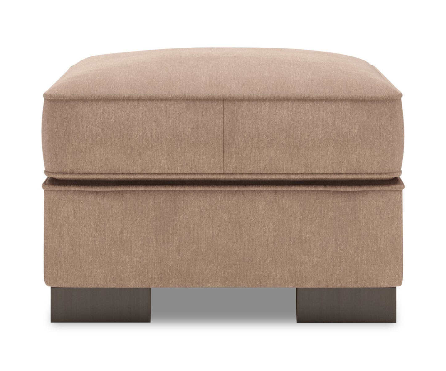 Fabriqué au Canada Canapé personnalisable Lab Track 24 en tissu d'apparence lin - Pax osier marron | Pouf Track de Sofa Lab de 24 po fabriqué au Canada en tissu d'apparence lin - brun Pax Wicker | TR803349