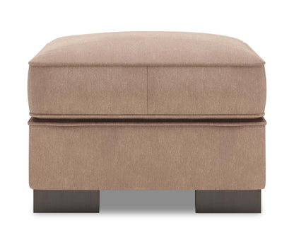 Fabriqué au Canada Canapé personnalisable Lab Track 24 en tissu d'apparence lin - Pax osier marron | Pouf Track de Sofa Lab de 24 po fabriqué au Canada en tissu d'apparence lin - brun Pax Wicker | TR803349