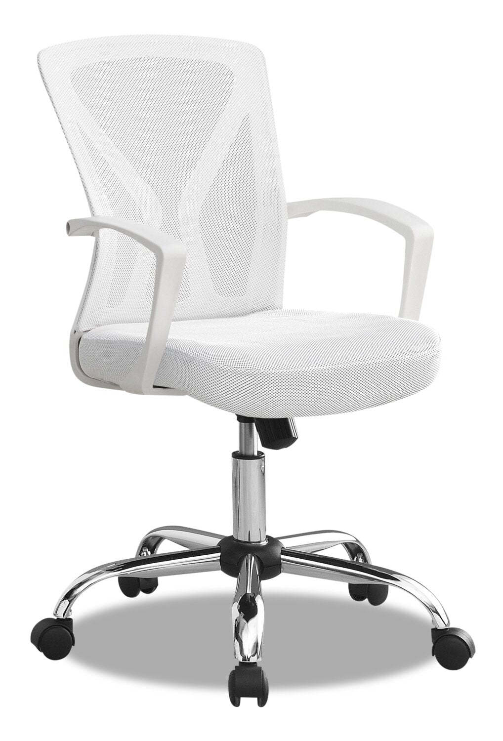 Dominic 23.5 Office Chair with Mesh Back - Blanc|Chaise de bureau Dominic de 23,5 po avec dossier en maille - blanche