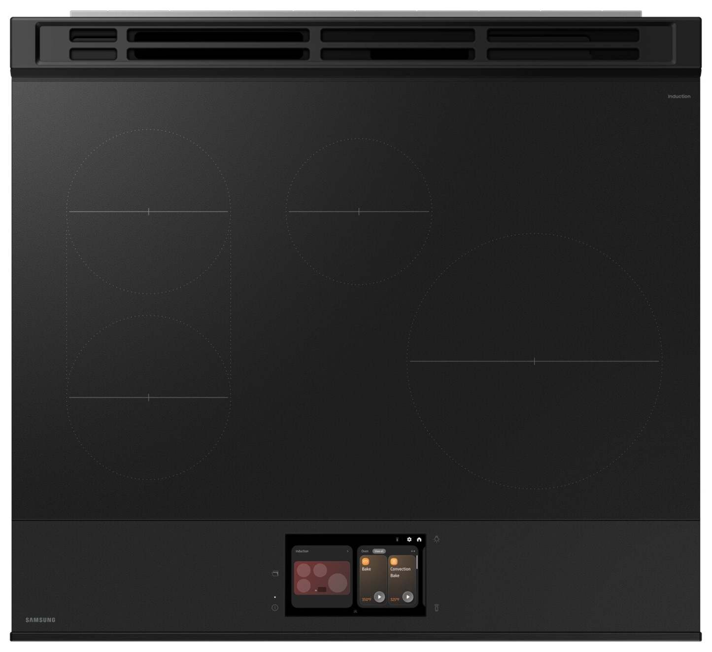 Cuisinière intelligente à induction encastrée Samsung de 6,3 pi³ avec caméra de four - acier inoxydable - NSI6DG9900SR…