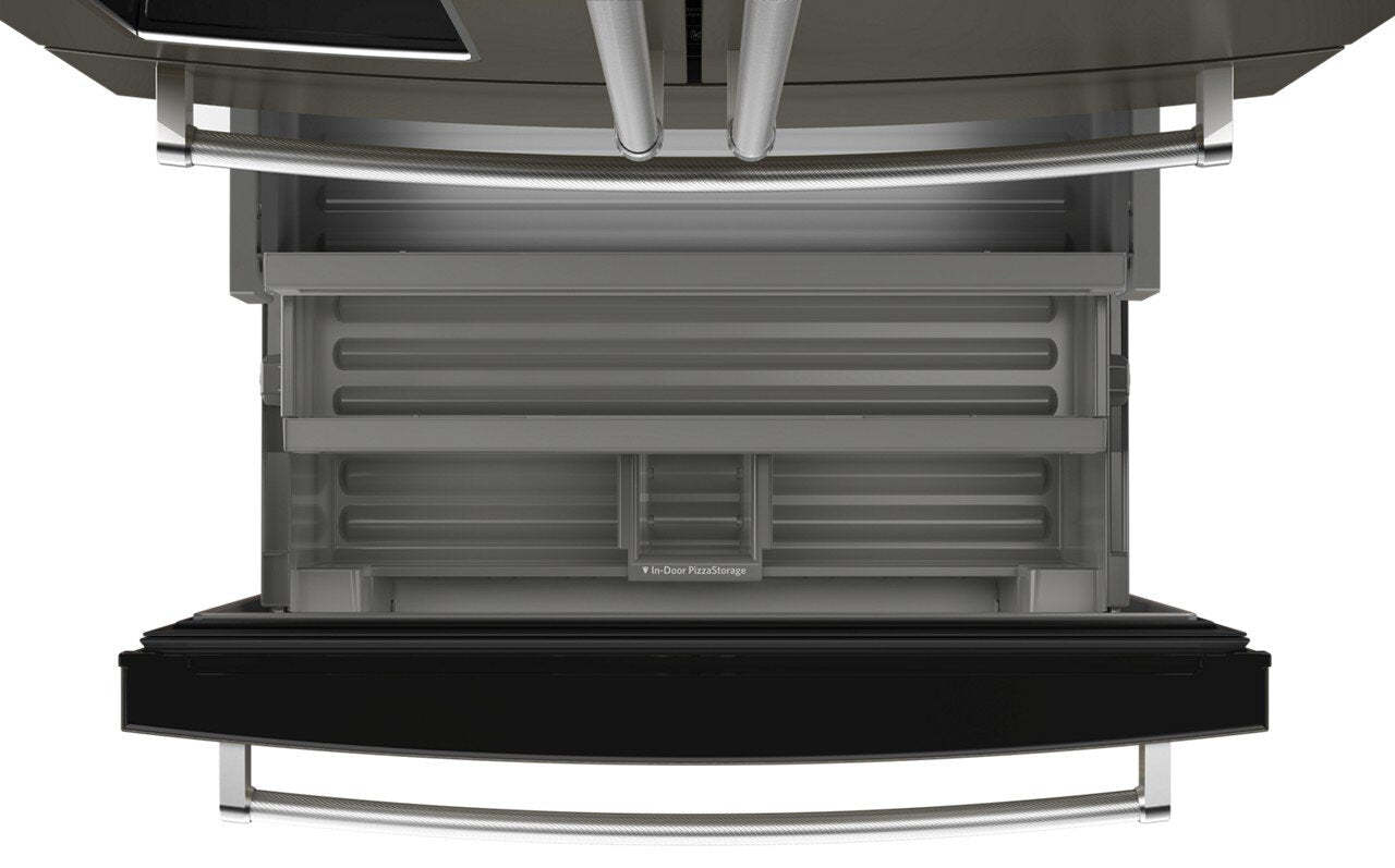 Réfrigérateur KitchenAid de 26,2 pi³ et de 36 po à portes françaises - acier inoxydable noir - KRMF536RBS | KitchenAid 36 26,2 Cu. Fort. Réfrigérateur à portes françaises - Acier inoxydable noir - KRMF536RBS