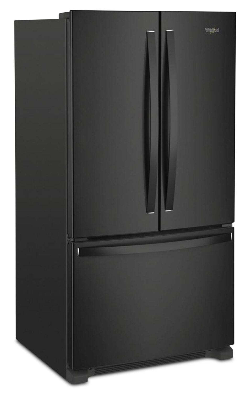 Whirlpool 36 20 pi3 Réfrigérateur de profondeur comptoir à portes françaises - noir - WRFC2036RB | Réfrigérateur Whirlpool de 20 pi3 et de 36 po de profondeur comptoir à portes françaises - noir - WRFC2036RB | WRFC20RB