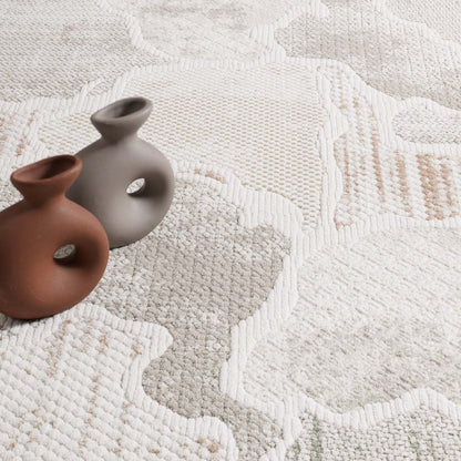 Tapis multicolore Cove Waves – 6'7 x 9'6 | Carpette Cove multicolore à motif de vagues - 6 pi 7 po x 9 pi 6 po