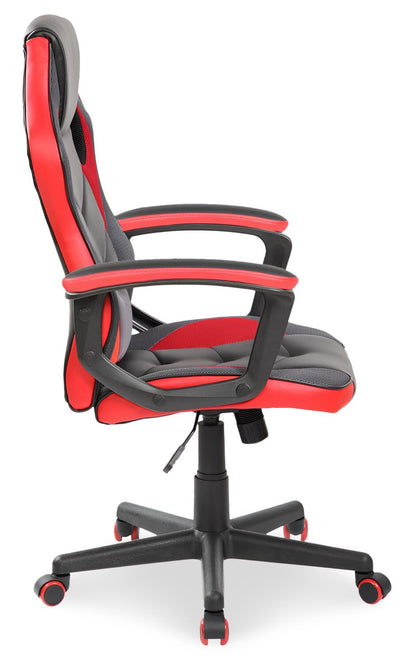 Chaise de jeu ergonomique Velocity 24 - Noir &amp; Rouge|Fauteuil de jeu ergonomique Velocity de 24 po - noir et rouge