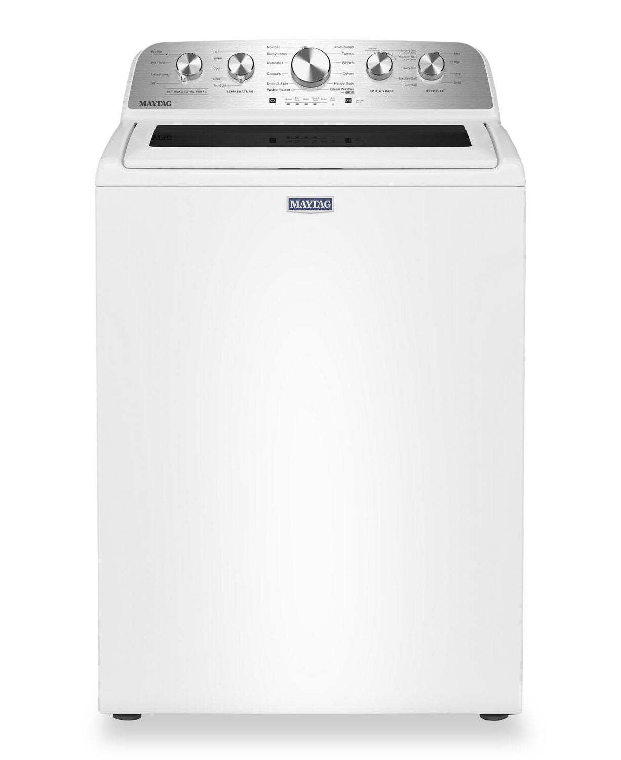 Laveuse Maytag à chargement par le haut de 5,4 pi3 avec agitateur et option Animal Pet Pro - blanche - MTW5605RW