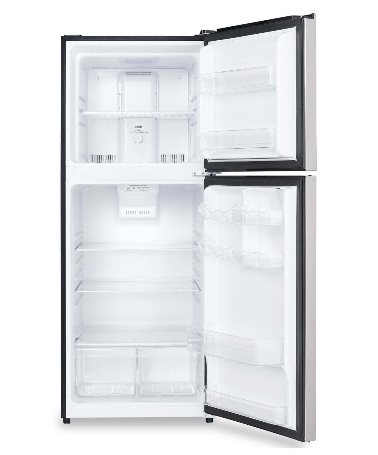 Danby 23,4 10 Cu. Fort. Réfrigérateur à encastrer de format appartement - Acier inoxydable - DFF101B1BSSDB | Réfrigérateur Danby de format appartement de 10 pi3 et de 23,4 po à congélateur supérieur - acier inoxydable - DFF101B1BSSDB | DFF10SDB