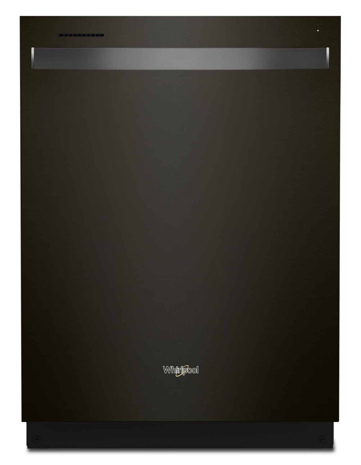 Lave-vaisselle encastré Whirlpool de 24 po et de 47 dBA avec commandes sur le dessus et 3e panier - Résistance aux empreintes digitales en acier inoxydable noir …