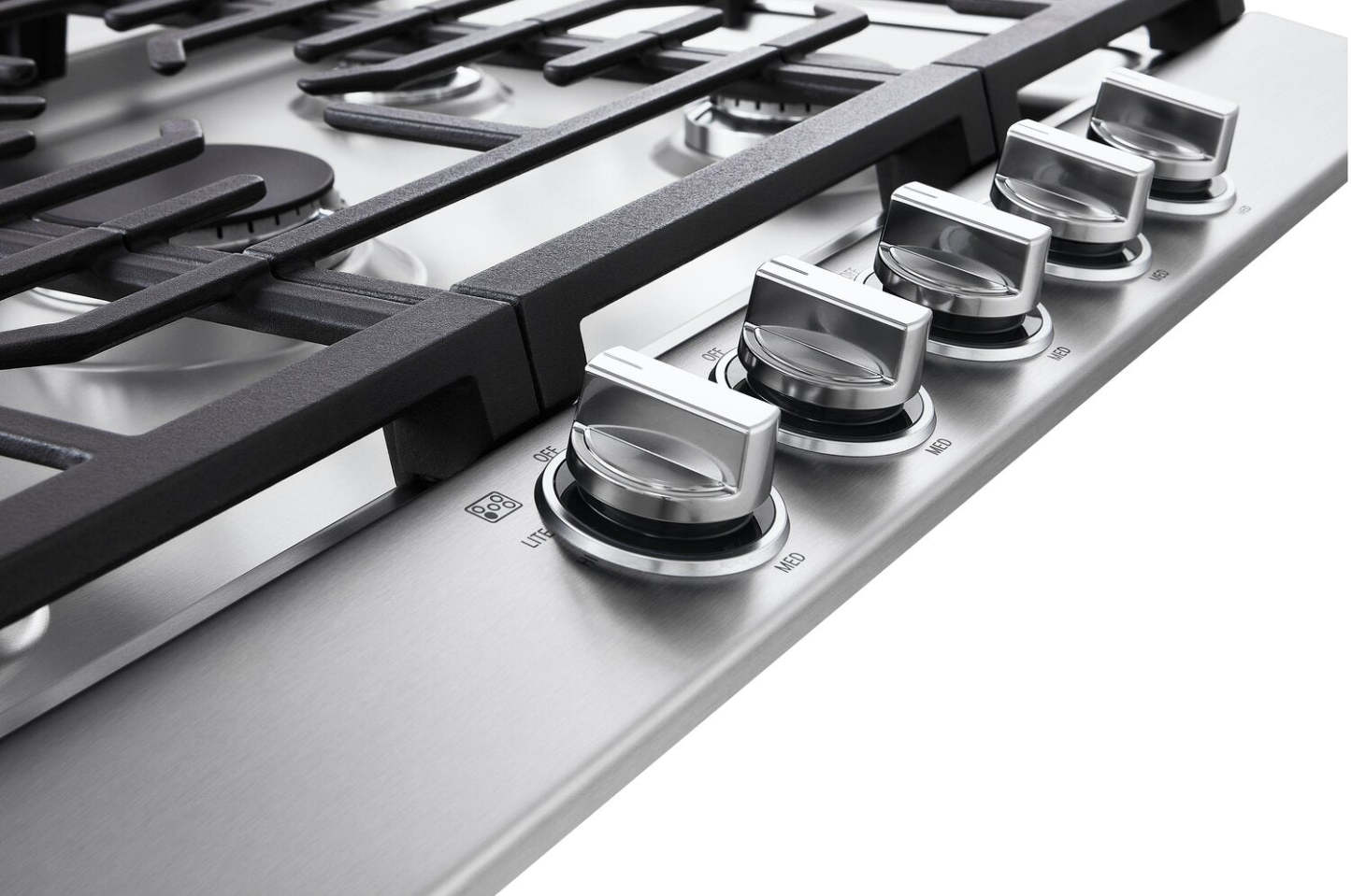 Table de cuisson au gaz LG 30 à 5 éléments - Acier inoxydable anti-taches - CBGJ3023S | Table de cuisson à gaz LG de 30 po à 5 éléments - acier inoxydable résistant aux taches - CBGJ3023S
