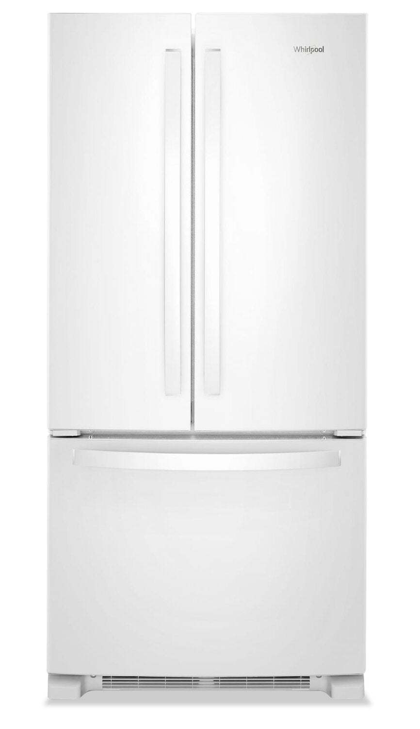 Tourbillon 33 22 Cu. Fort. Réfrigérateur à congélateur inférieur - Blanc - WRFF5333PW | Réfrigérateur Whirlpool de 22 pi³ et de 33 po à congélateur inférieur - blanc - WRFF5333PW