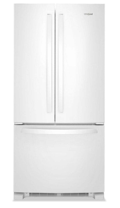 Tourbillon 33 22 Cu. Fort. Réfrigérateur à congélateur inférieur - Blanc - WRFF5333PW | Réfrigérateur Whirlpool de 22 pi³ et de 33 po à congélateur inférieur - blanc - WRFF5333PW