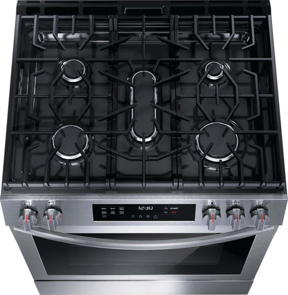 Cuisinière à gaz Frigidaire de 5,1 pi³ avec préchauffage rapide et cuisson par convection - acier inoxydable - FCFG3083…
