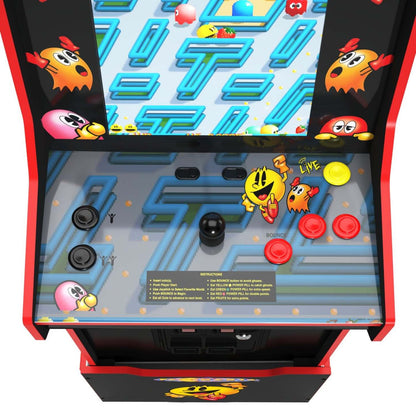 Arcade1Up Bandai Namco Legacy PAC-MANIA™ Edition Armoire d'arcade avec Riser | Borne d'arcade édition Bandai Namco Legacy PAC-MANIAMC de Arcade1Up avec plateforme | PACMANIE