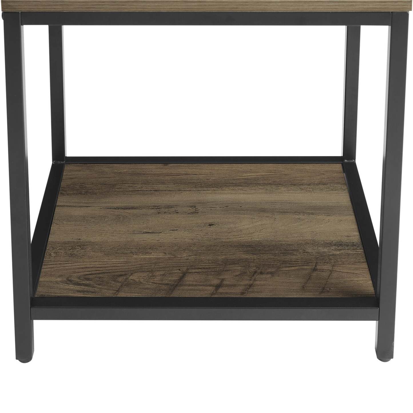 Table de nuit Akio à 1 tiroir avec rangement relevable, 18 L x 25,75 H - Marron/Noir | Table de nuit Akio de 18 po (l) x 25,75 po (H) à 1 tiroir avec dessus relevable et rangement - brune et noire