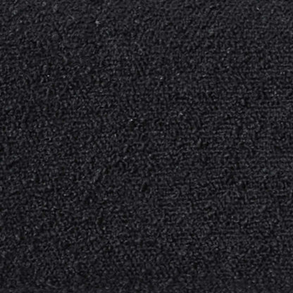 Kort &amp; Co. Tabouret Capri à hauteur de comptoir avec tissu bouclé et accents dorés, métal - Noir | Tabouret Capri de Kort &amp; Co. de hauteur comptoir en métal avec tissu bouclé et touches dorées - noir