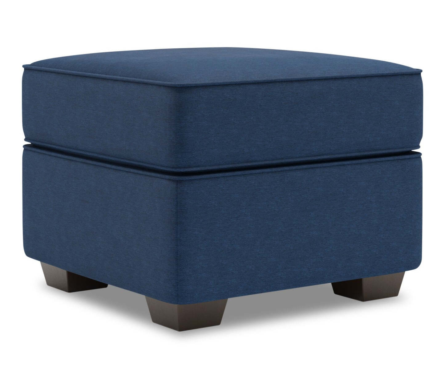 Fabriqué au Canada Canapé personnalisable Lab Roll 24 poufs en tissu d'apparence lin - Pax bleu marine | Pouf Roll de Sofa Lab de 24 po fabriqué au Canada en tissu d'apparence lin - bleu Pax Navy | RO803149