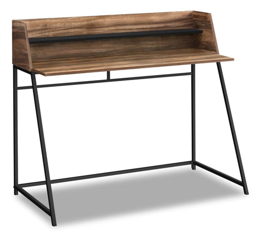 Bureau Lawson 47.25 avec petite niche - Brun|Bureau Lawson de 47,25 po avec petite crédence - brun