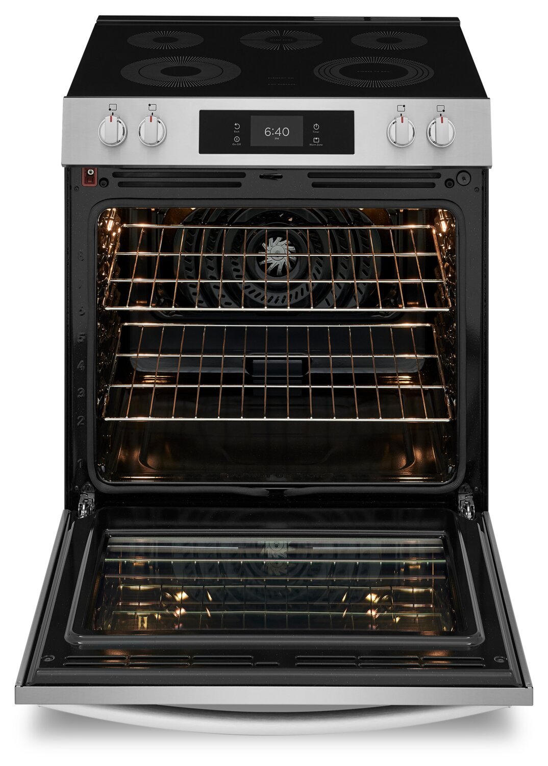 Cuisinière électrique Frigidaire Gallery de 6,2 pi³ avec pizza cuite sur pierre - acier inoxydable Smudge-ProofMD - GCFE307CBF