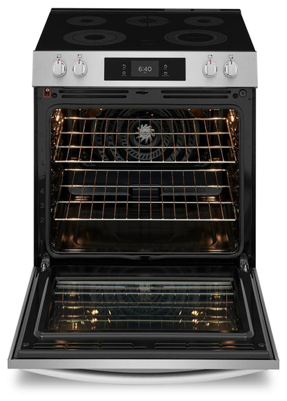 Cuisinière électrique Frigidaire Gallery de 6,2 pi³ avec pizza cuite sur pierre - acier inoxydable Smudge-ProofMD - GCFE307CBF