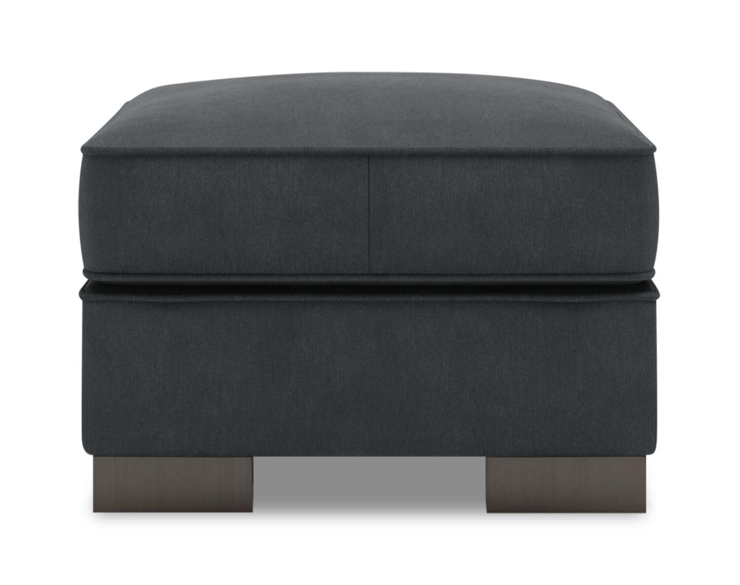 Fabriqué au Canada Canapé personnalisable Lab Track 24 en tissu d'apparence lin - Pax gris poivre | Pouf Track de Sofa Lab de 24 po fabriqué au Canada en tissu d'apparence lin - gris Pax Pepper | TR802949