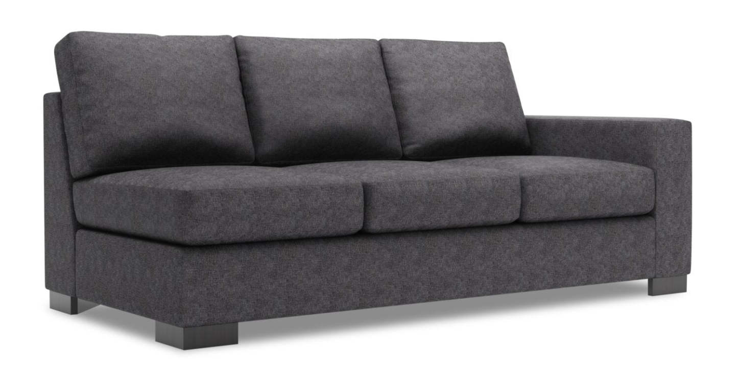Canapé droit Track de la collection Sofa Lab - Luxury Charcoal | TR122993