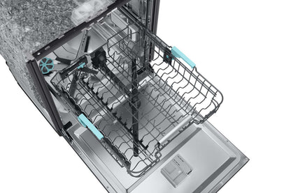 Samsung 24 38 dBA Lave-vaisselle à commandes sur le dessus avec nettoyage par IA et 3e panier - Noir - DW90F89T0UMTAA | Lave-vaisselle Samsung de 24 po et de 38 dBA avec commandes sur le dessus, nettoyage avec IA et 3e panier - DW90F89T0UMTAA | DW90F89B