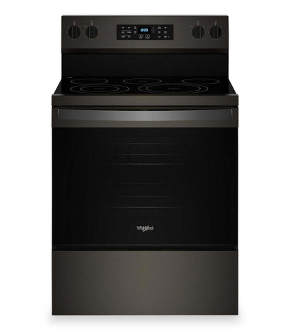 Cuisinière électrique Whirlpool de 5,3 pi3 avec friture à air sans préchauffage - acier inoxydable noir - YWFES5030RV  | Cuisinière électrique Whirlpool de 5,3 pi3 avec friture à air sans préchauffage - acier inoxydable noir - YWFES5030RV  | YWFES5RV