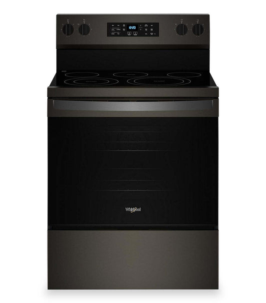 Cuisinière électrique Whirlpool de 5,3 pi3 avec friture à air sans préchauffage - acier inoxydable noir - YWFES5030RV  | Cuisinière électrique Whirlpool de 5,3 pi3 avec friture à air sans préchauffage - acier inoxydable noir - YWFES5030RV  | YWFES5RV