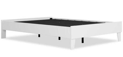 Wolf Platform Bed, White - Full Size | Lit plateforme Wolf, blanc - format lit double
