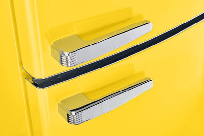 Réfrigérateur Classic Rétro par Unique de 24 po et de 12 pi3 à congélateur inférieur - jaune canari - UGP-340L Y AC | U340LYAC