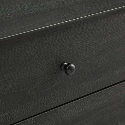 Table de nuit Mori à 2 tiroirs, 18 L x 25,75 H - Noir | Table de nuit Mori de 18 po (l) x 25,75 po (H) à 2 tiroirs - noire