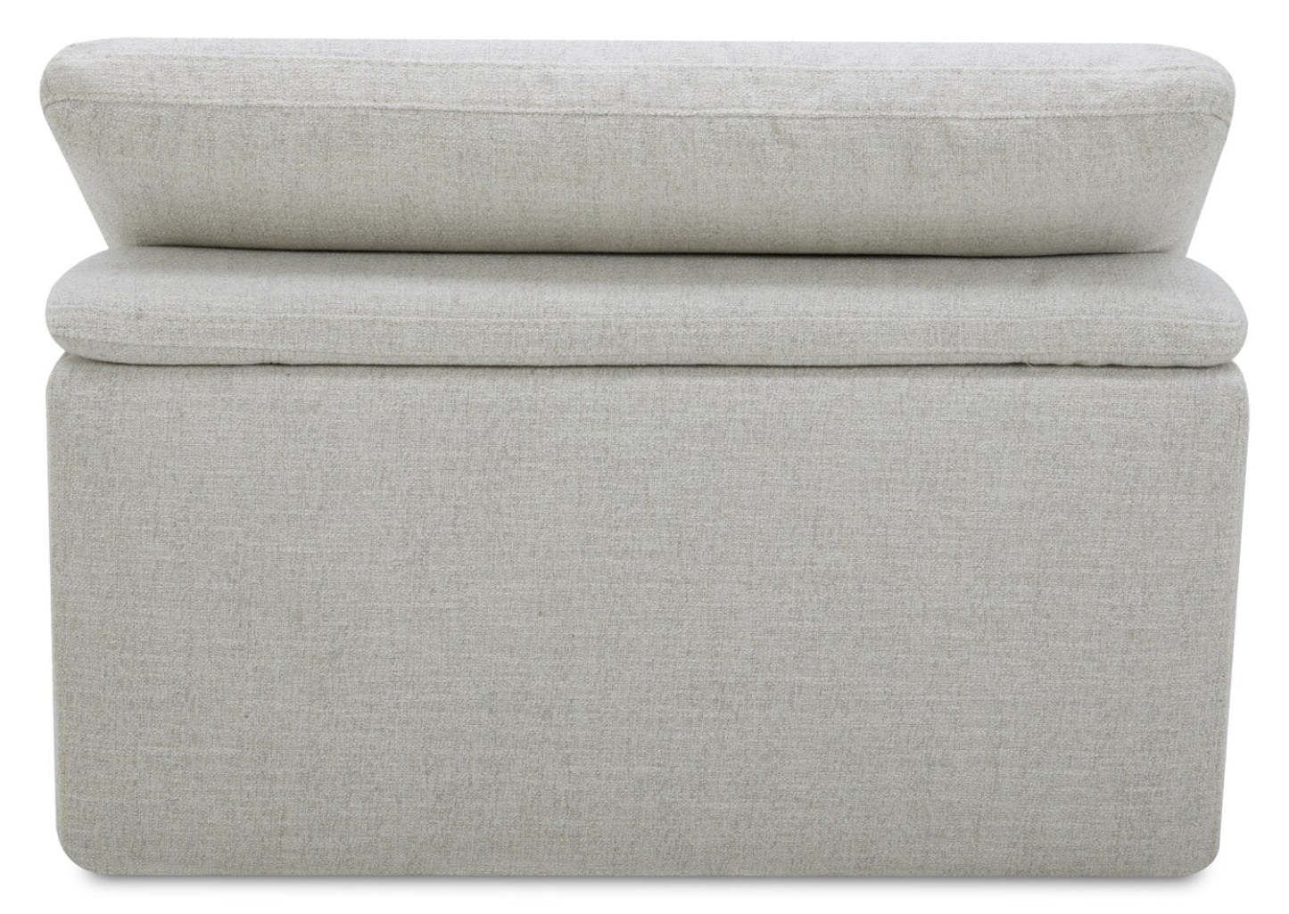 Fauteuil à inclinaison électrique sans accoudoirs Sky Modular 44 en tissu avec coussins en plumes - Nathan Wheat | Fauteuil sans accoudoirs à inclinaison électrique modulaire Sky de 44 po en tissu avec coussins en couette et plumes - blé Nathan