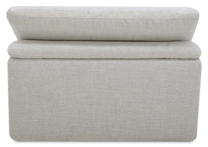 Fauteuil à inclinaison électrique sans accoudoirs Sky Modular 44 en tissu avec coussins en plumes - Nathan Wheat | Fauteuil sans accoudoirs à inclinaison électrique modulaire Sky de 44 po en tissu avec coussins en couette et plumes - blé Nathan