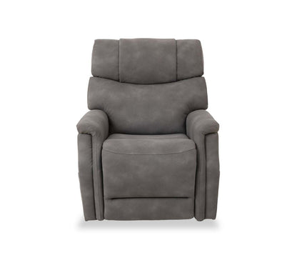 Claire 34 Fauteuil basculeur à inclinaison électrique en tissu d’apparence cuir - gris anthracite