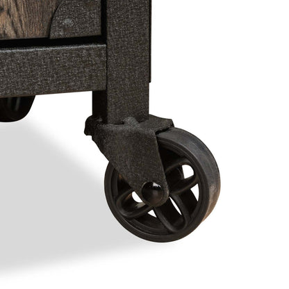 Crédence de bureau Lewis - Chêne carbone| Bahut de bureau Lewis - chêne carbone | LEWISLIB