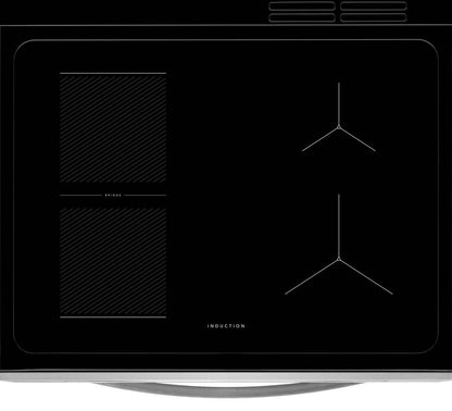 Frigidaire 5,3 pi³ Cuisinière à induction avec commandes à l’avant et friture à air - acier inoxydable - FCFI308CBS