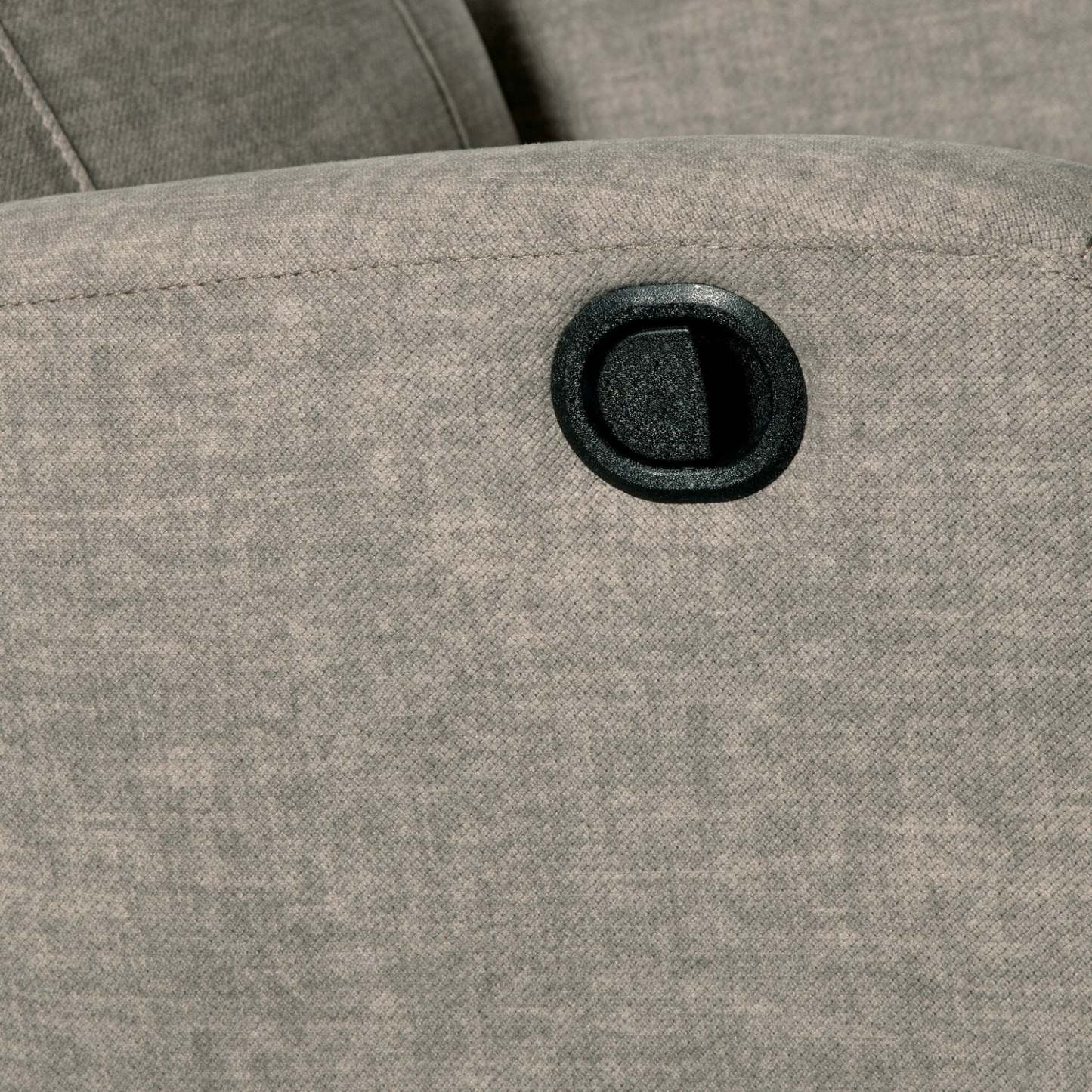 Jeffry 30.3 Fauteuil inclinable pivotant et coulissant en tissu velours - Beige pierre | Fauteuil pivotant, coulissant et inclinable Jeffry de 30,3 po en tissu de velours - beige pierre